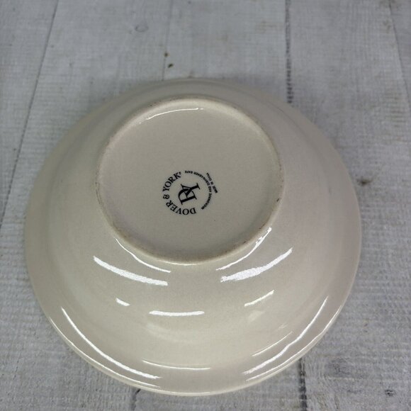 Dover & York RINGS SWIRL Circles Rust Red Stoneware Cereal Soup Bowls Set of 4 - Picture 7 of 16